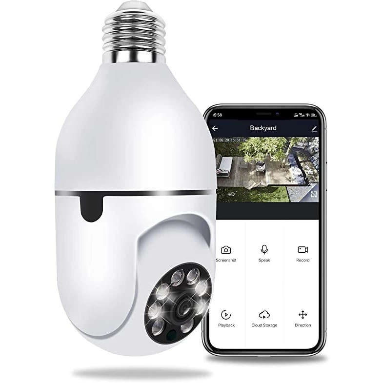 Waterproof Security Camera Infrared Outdoor Lamp 360 Wireless Wifi 2.4G G4