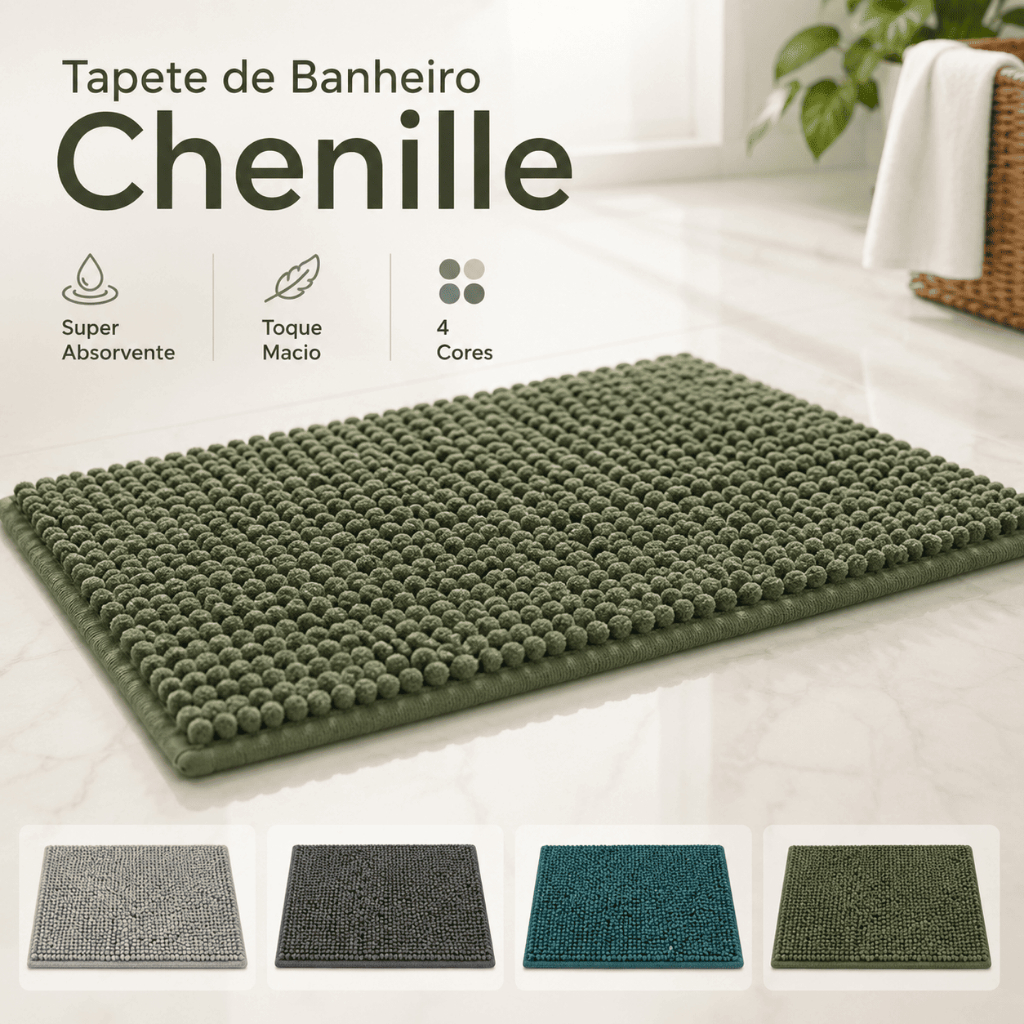 Kit Tapete Banheiro Microfibra 40x60 Grande Antiderrapante Box Bolinha Macarrão Absorvente Secagem Rápida