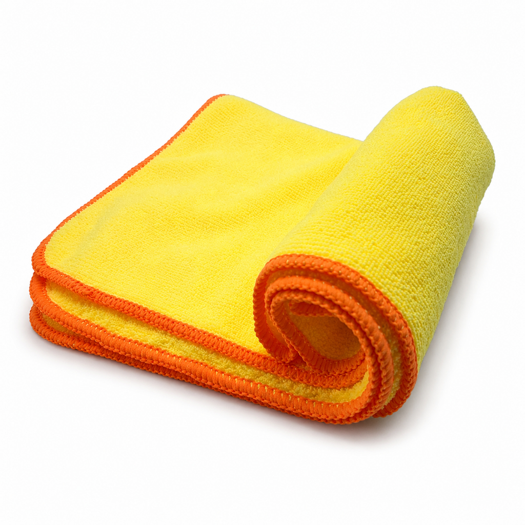 Flanela Microfibra Autoamerica 40x60 350g Amarela Pano Toalha Secagem Carro Moto Polimento Cera