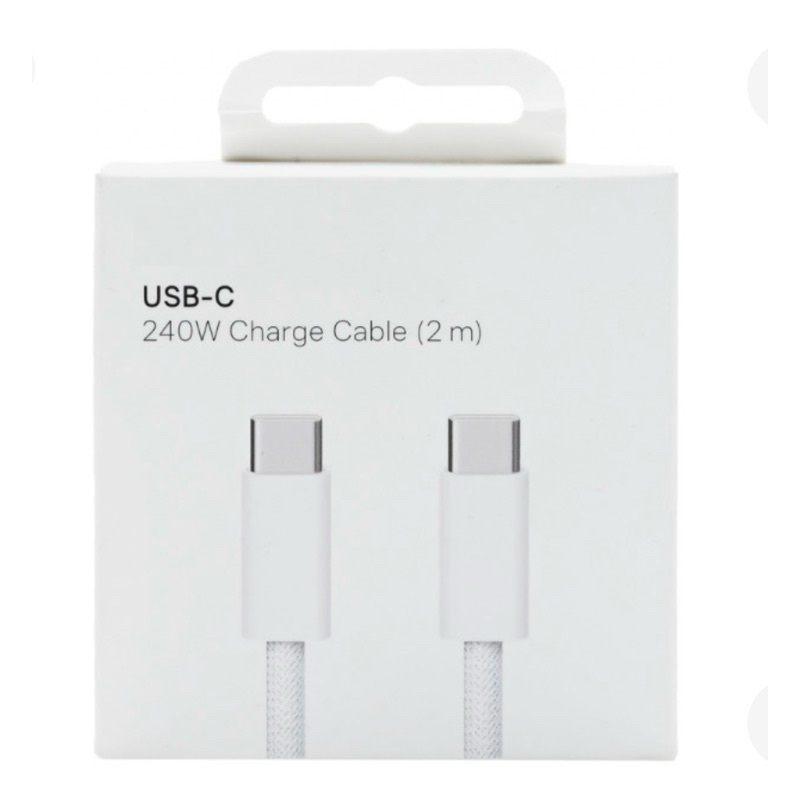 Cabo Usb-c 2m Para iPhone 15, 15 Plus, 15 Pro, 15 Pro Max, Ipad Pro. Macbook 240w