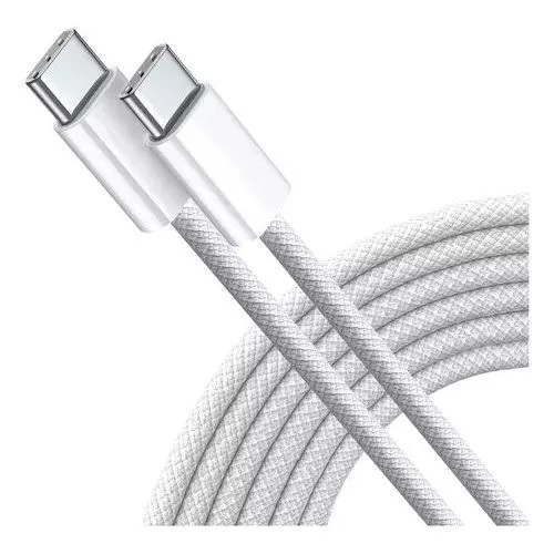 Cabo Carga Rápida 60W USB-C iPhone 15 iPad e Macbook Nylon