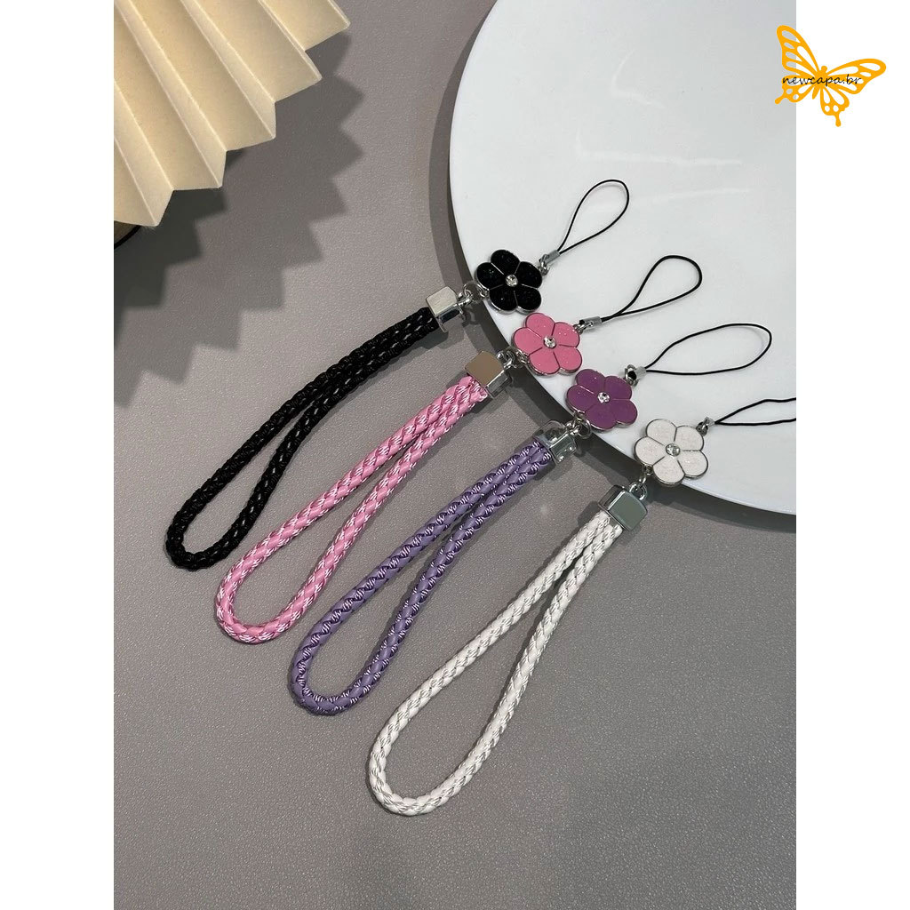 Floral-DIY Feito À Mão Com USB E Chaveiro-Estilo Anti-Queda Wrist-rope Lanyard Flores Da Moda Coloridas Correias GS005
