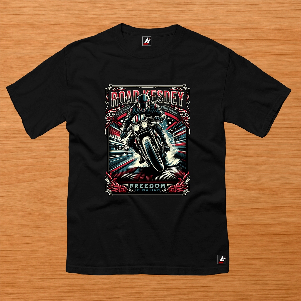 Camiseta Streetwear Masculina Feminina camisa 100% Algodão Estampada ROAD FREEDOM