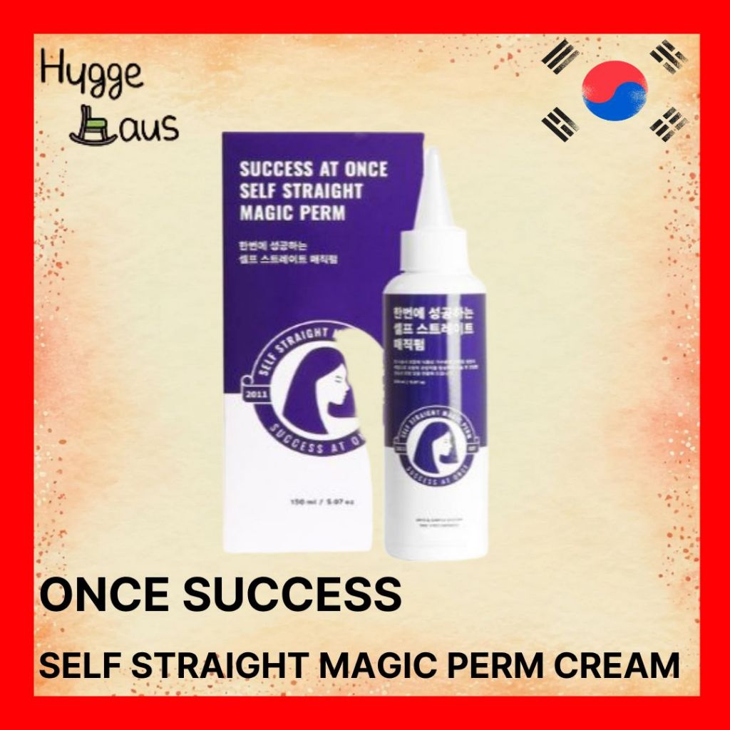Uma Vez Sucesso Auto Reto MAGIC PERM CREAM – 150ML KIT De Alisamento De Cabelo DIY