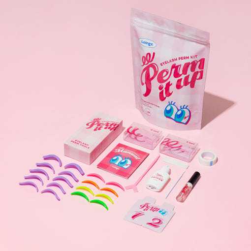 Loingz Perm It Up Auto Cílios Kit 10 Vezes Conjunto Completo/DIY Lash Lift/Easy Curling