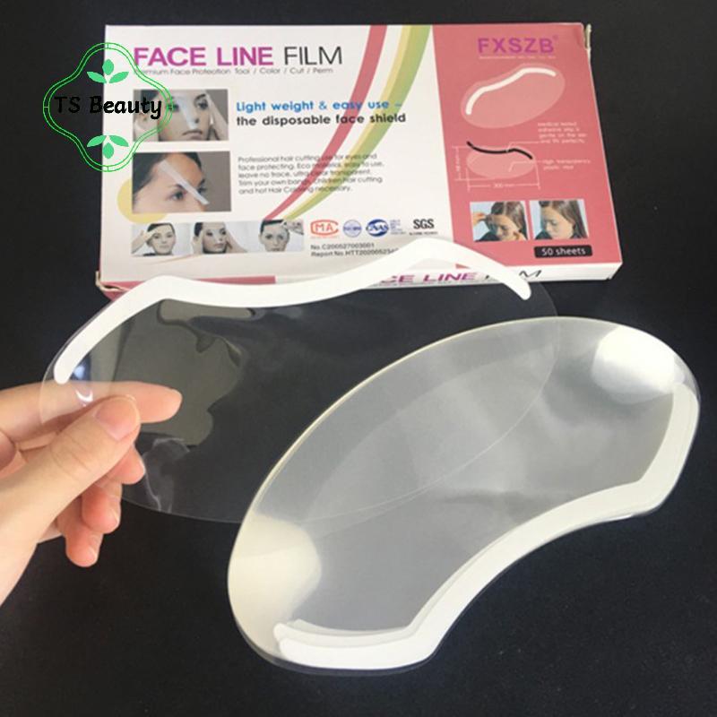 TS FASHION 50pcs Máscara De Olho De Cabeleireiro Kit De Proteção Ocular Transparente Dye Perm Face Cover .