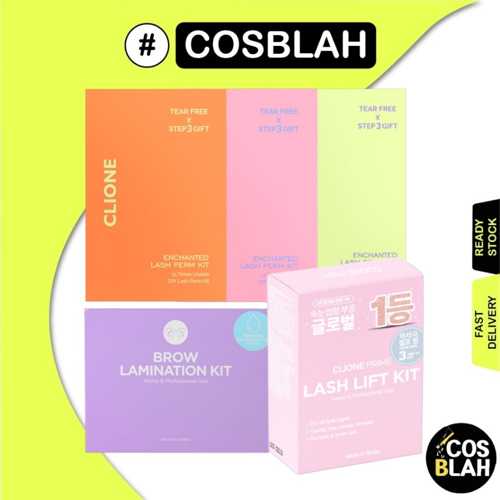 Kit De Auto-Perm Para Levantamento De Cílios CLIONE (3,5,10 Vezes) Cuidados Com/Sobrancelhas-Renovação Do Pacote