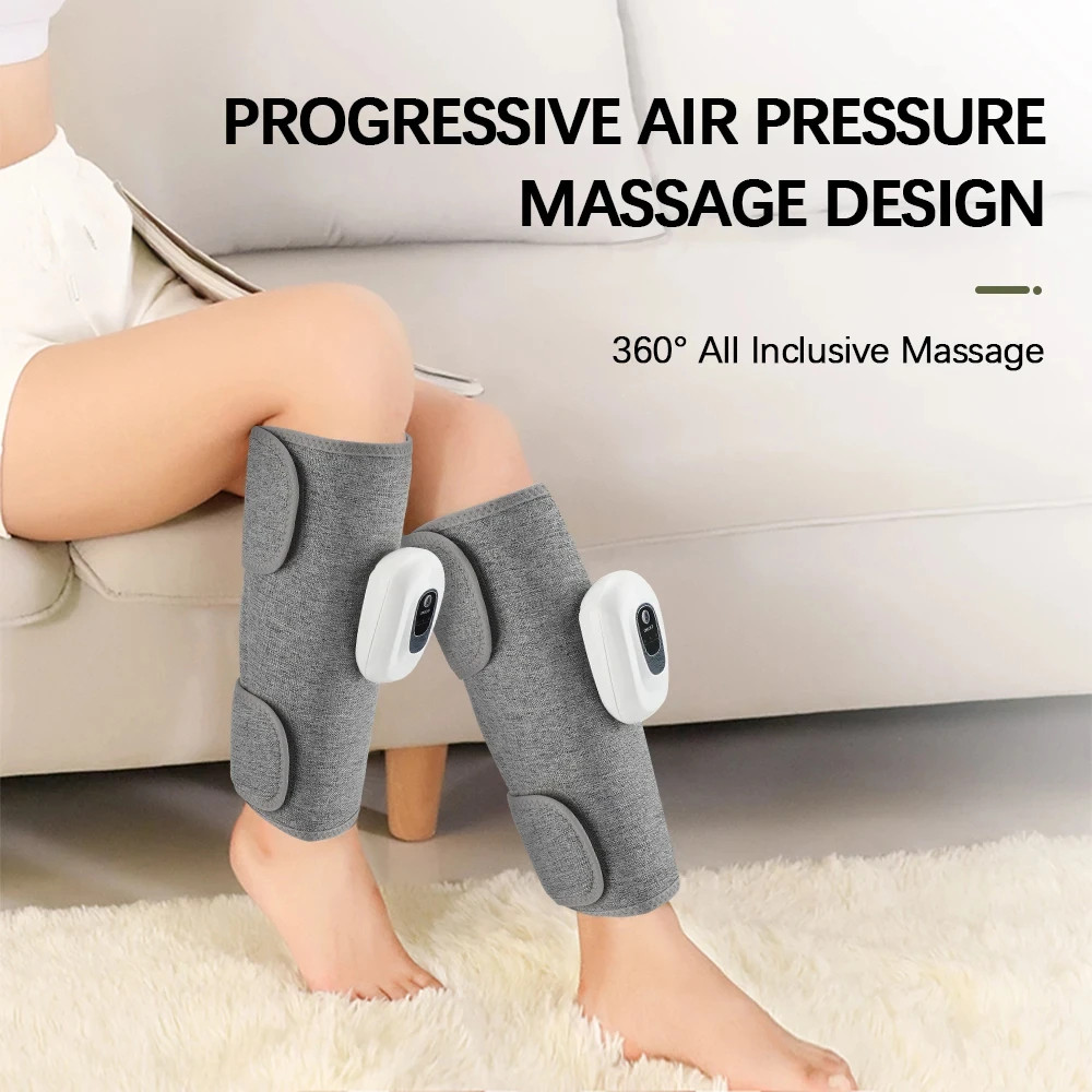 Massageador Elétrico Sem Fio Para Pernas , Compressão De Ar , Massagem Panturrilha , Relaxamento De , 3 Modos 360 ° Pres