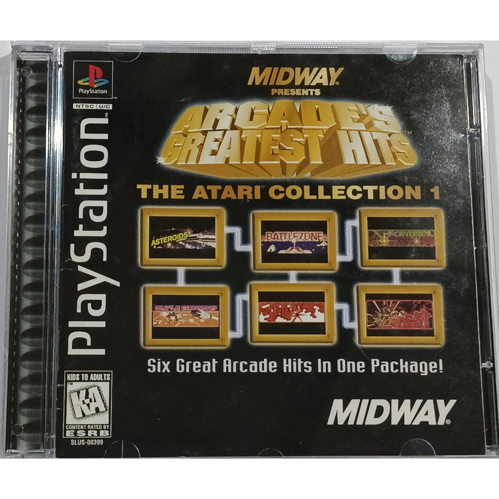 Midway Arcade's Greatest Hits Atari Collection 1 p/ PS1 Original Usado