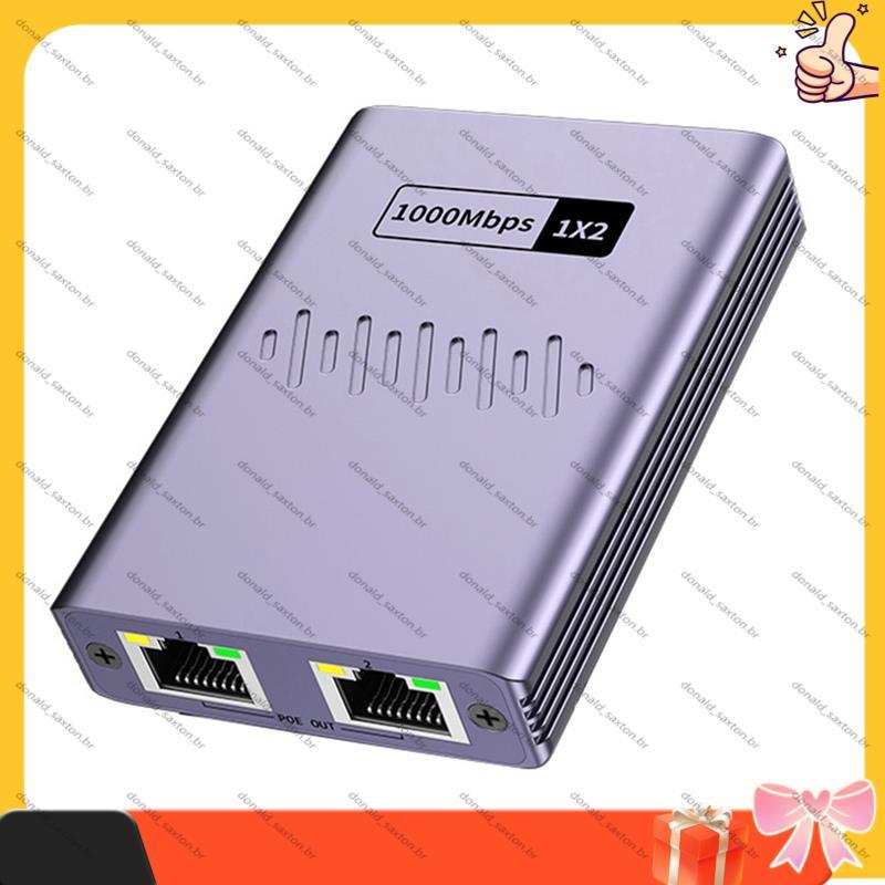 [Rápido D] Divisor De Cabo De Rede POE 1 A 2 Gigabit Simultânea Interruptor De Transferência De Três Vias
