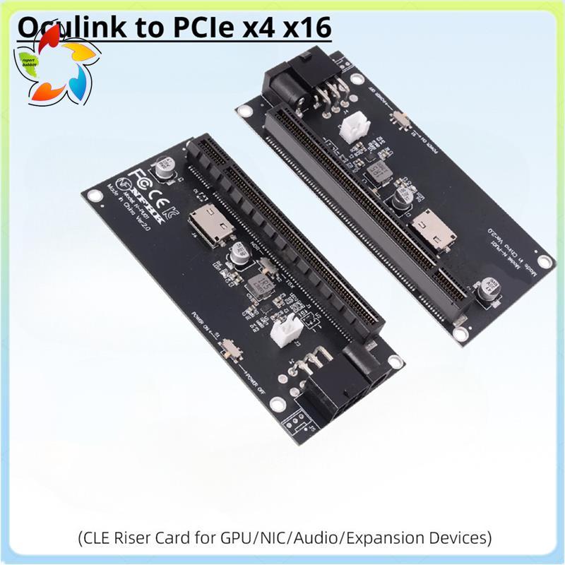 SFF-8612 Para Placa Adaptadora PCIe Oculink X4 X16 Slot GPU Power DC 12V Gráfica Da Principal Do PC