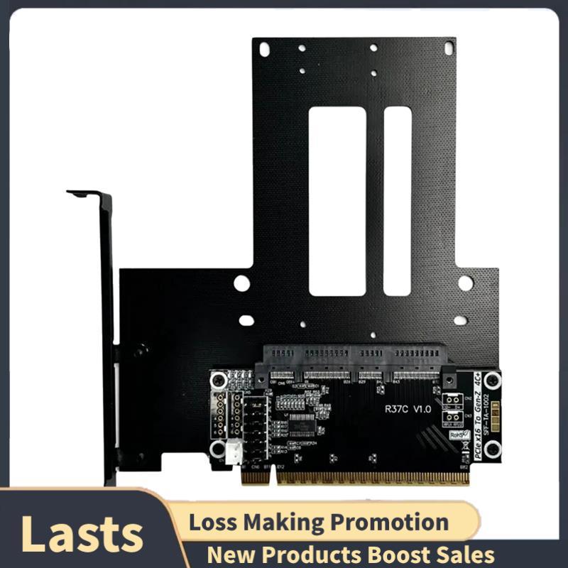 512Gbps PCIe 5.0 X16 A 4C + Placa Riser Adaptadora De Proteção De Teste De Expansão Servidor EDSFF GEN5 16x Extensor