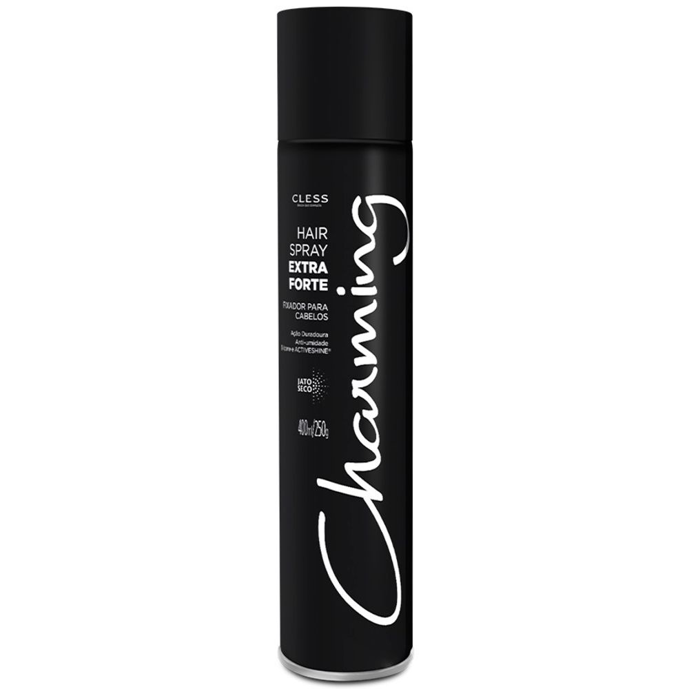 Hair Spray Cless Charming Black Extra Forte 400ml