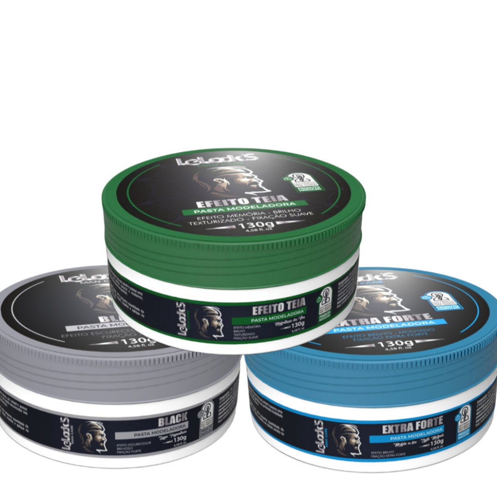 KIT PASTAS FIXADORAS 1 EXTRA-FORTE 1 BLACK & 1 TEIA 130G