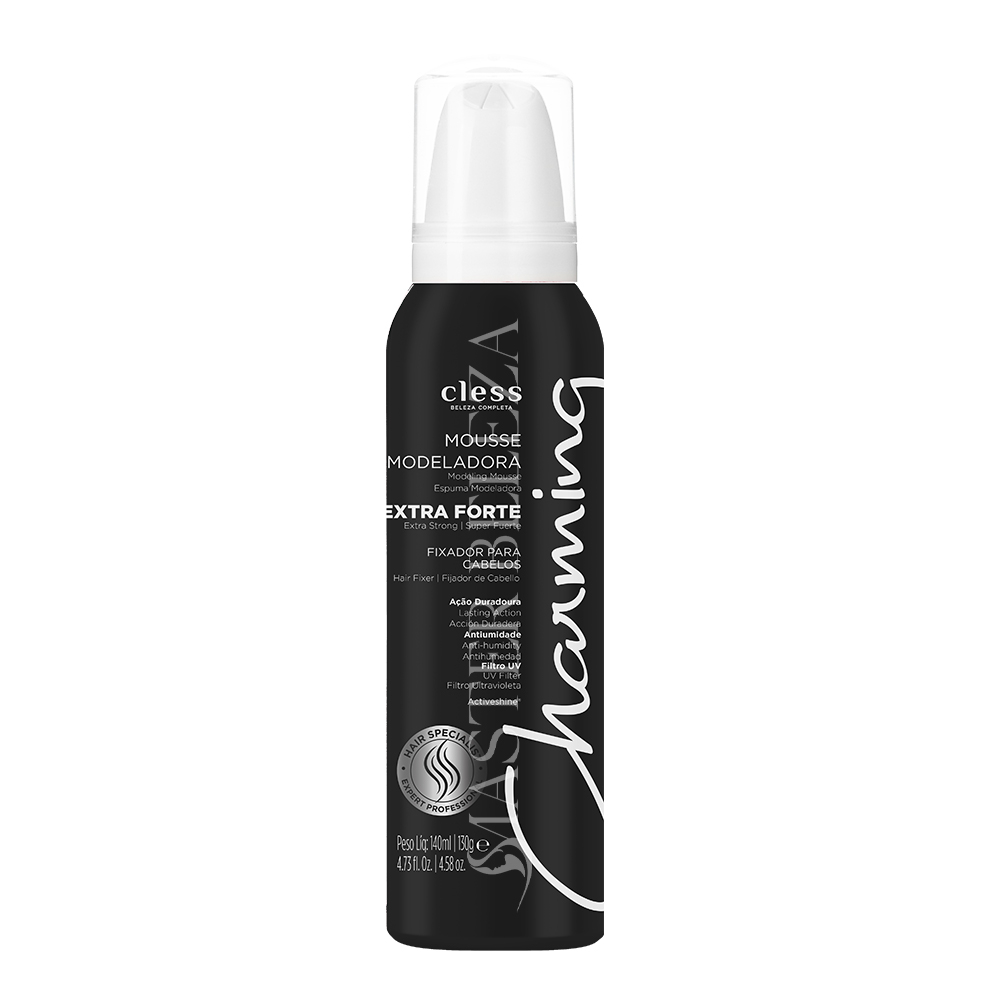 Mousse Fixador Cless Charming Extra Forte Black 140g
