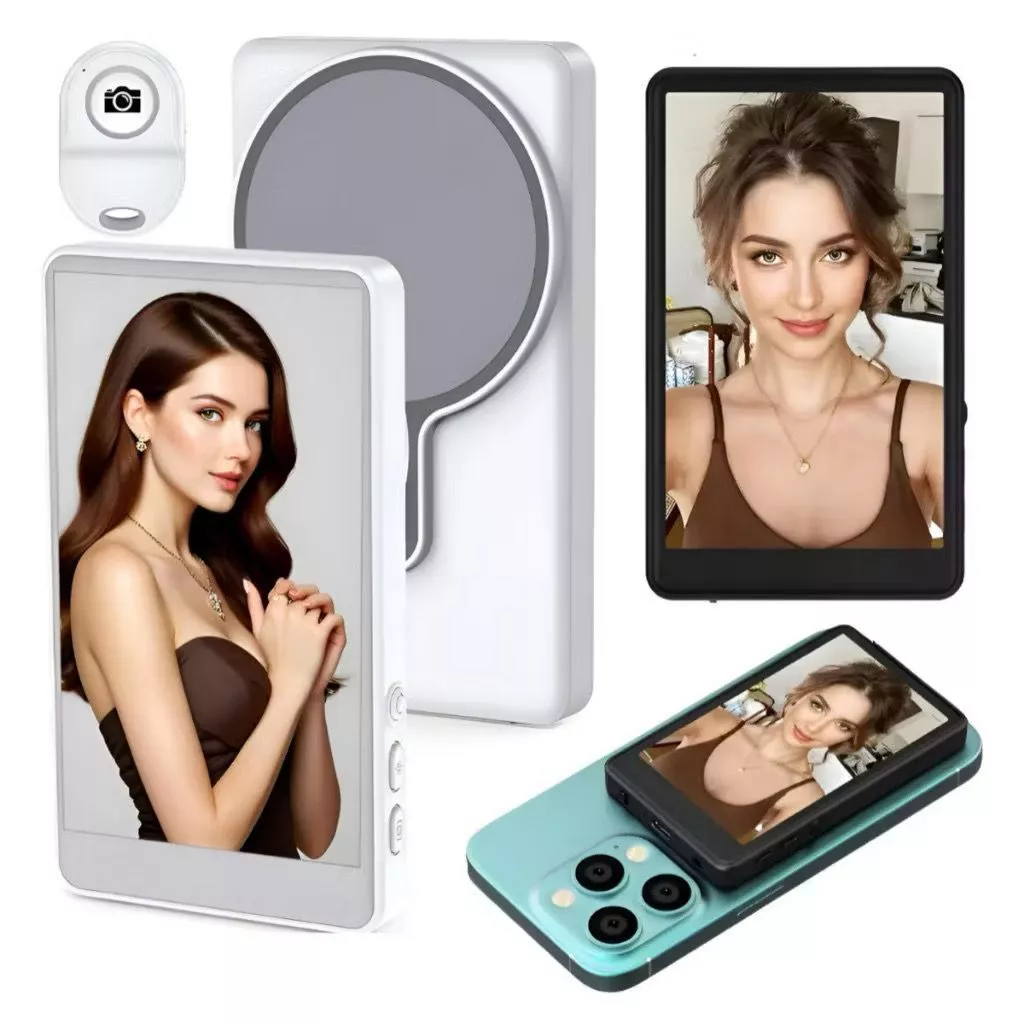 Tela Magnética Monitor Para Celular Sem Fio Smartphone Selfie Vlog Gravação suporte Magnético DS14727