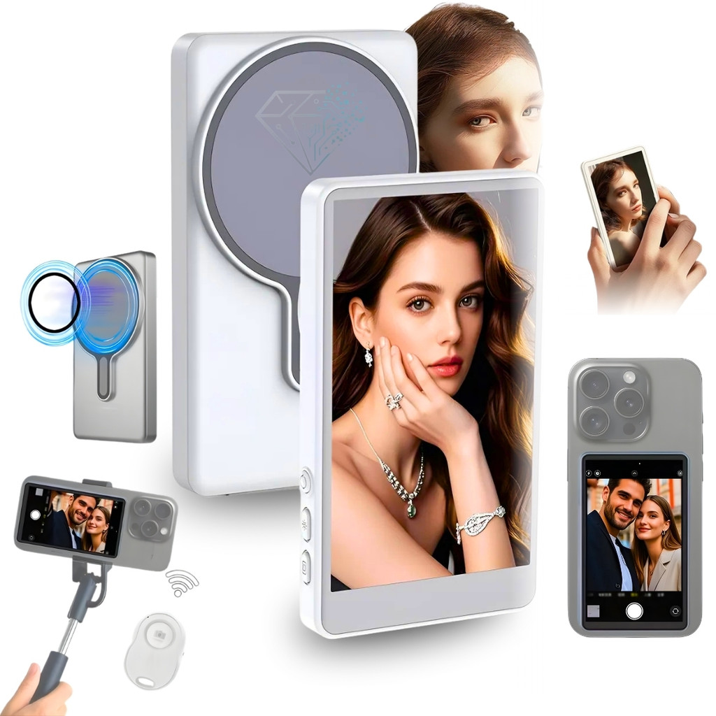 Tela Magnética Monitor Para Celular Sem Fio Smartphone Selfie