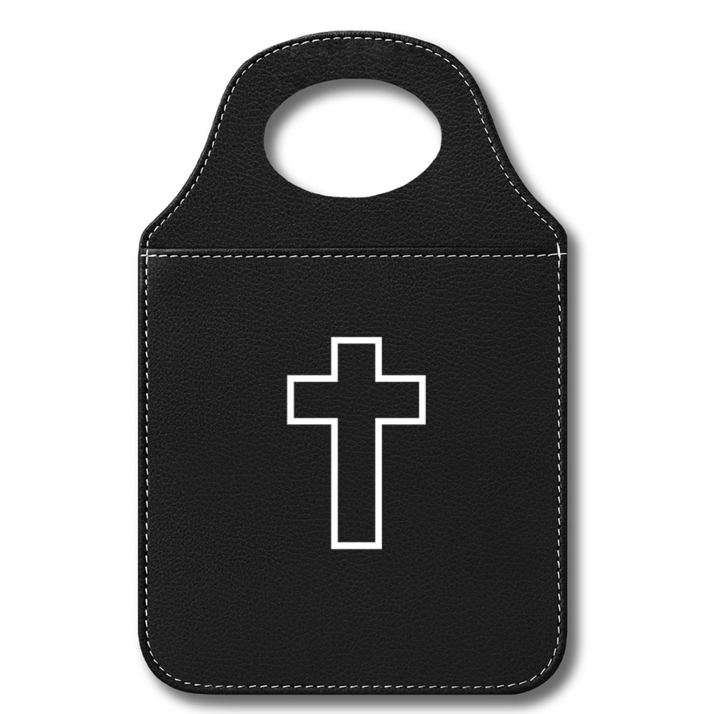 Lixo de Carro Estampado Fe Catolica Jesus Em Couro Sintético Universal