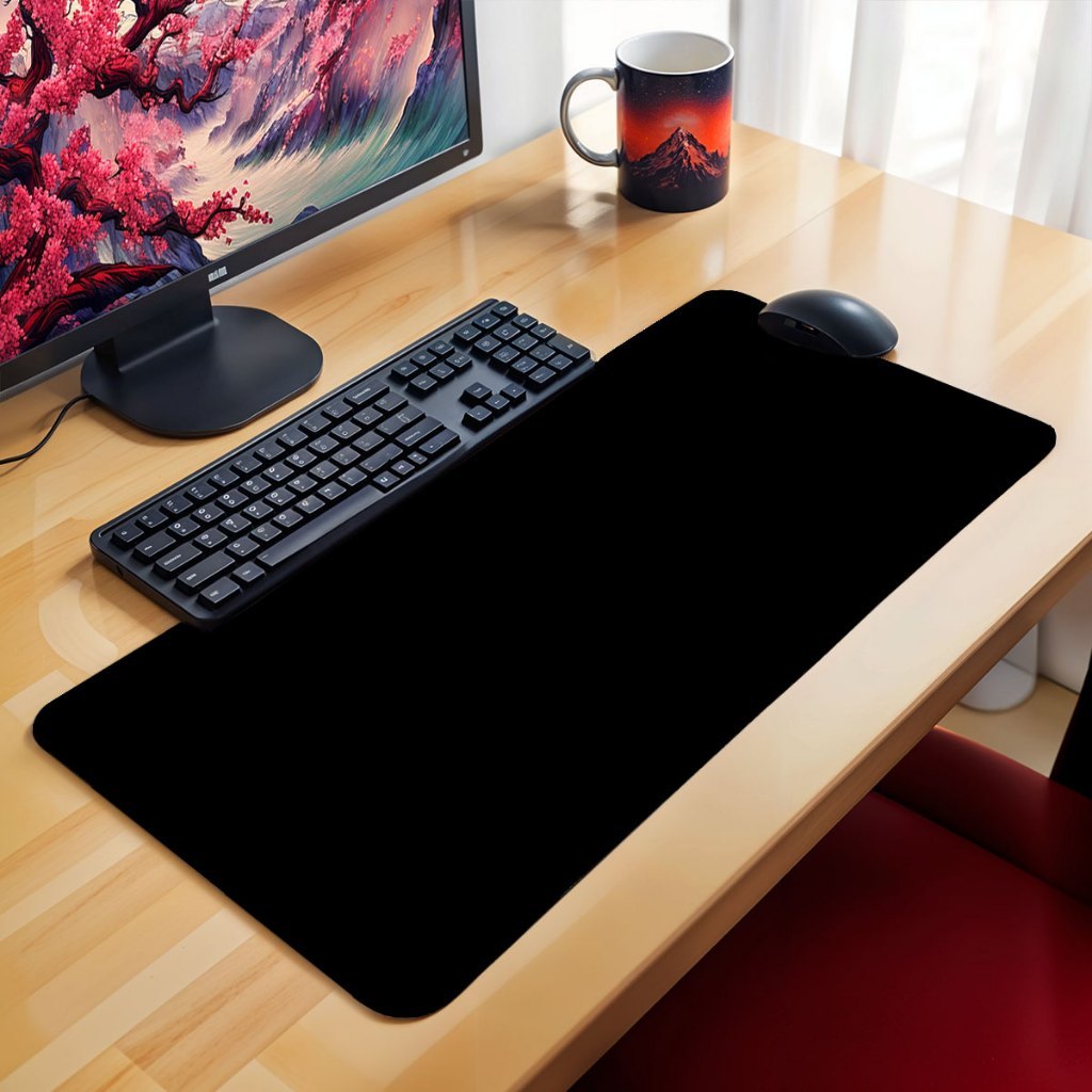 Mouse Pad Preto Liso Gamer Tecido Speed Antiderrapante Medidas