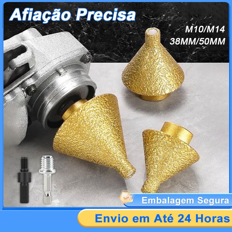 Broca De Chanfro De Diamante Para Chanfrar M10/M14 Ferramenta Rosca Ângulo Moedor Chanfradura