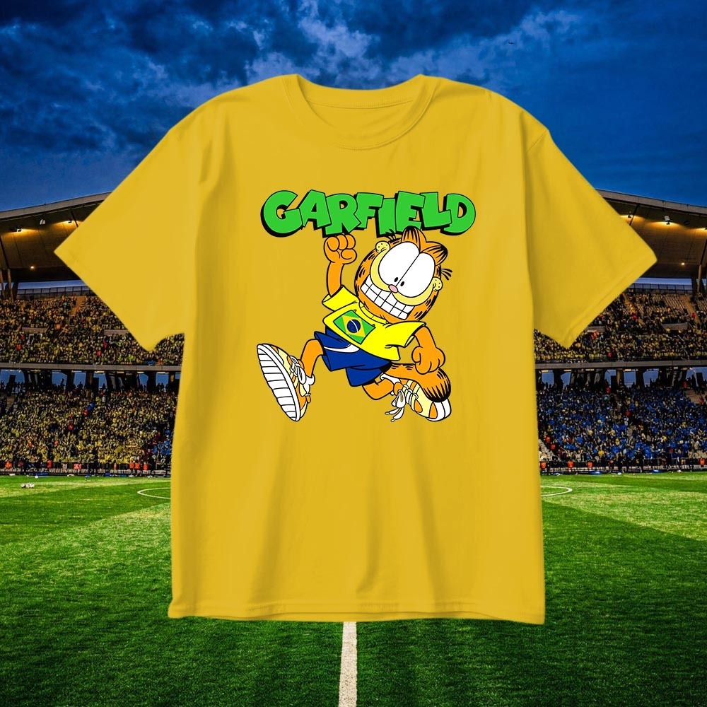 CAMISETA P AO G5 UNISSEX ALGODAO GATO TIGRE ESTAMPADO CAMISA FUTEBOL