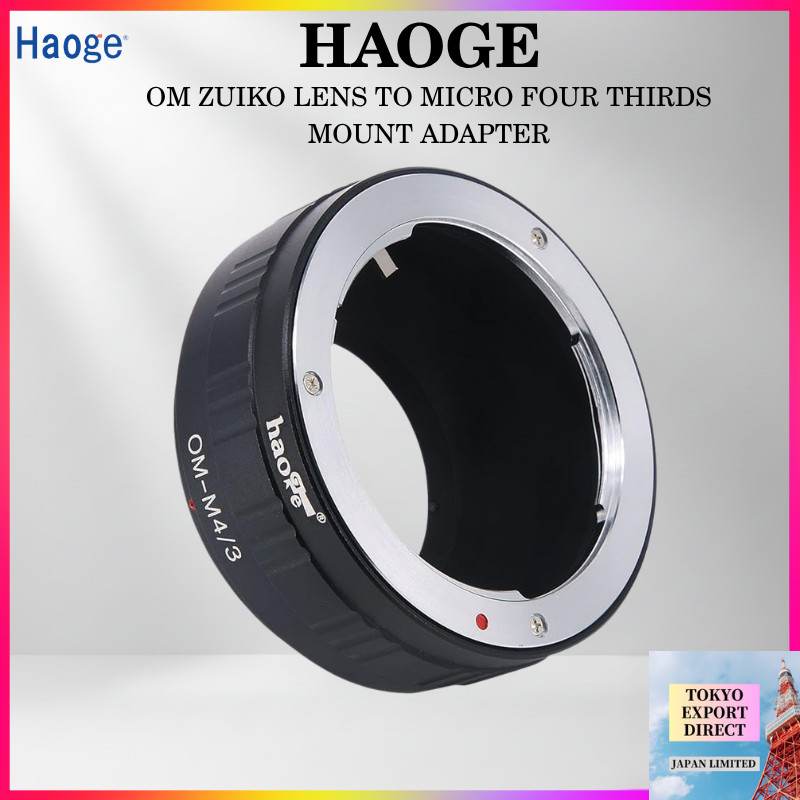 Haoge OM Zuiko Lens Mount Adapter for Olympus & Panasonic Micro Four Thirds Cameras - Versatile Compatibility[DIRECT FROM JAPAN]