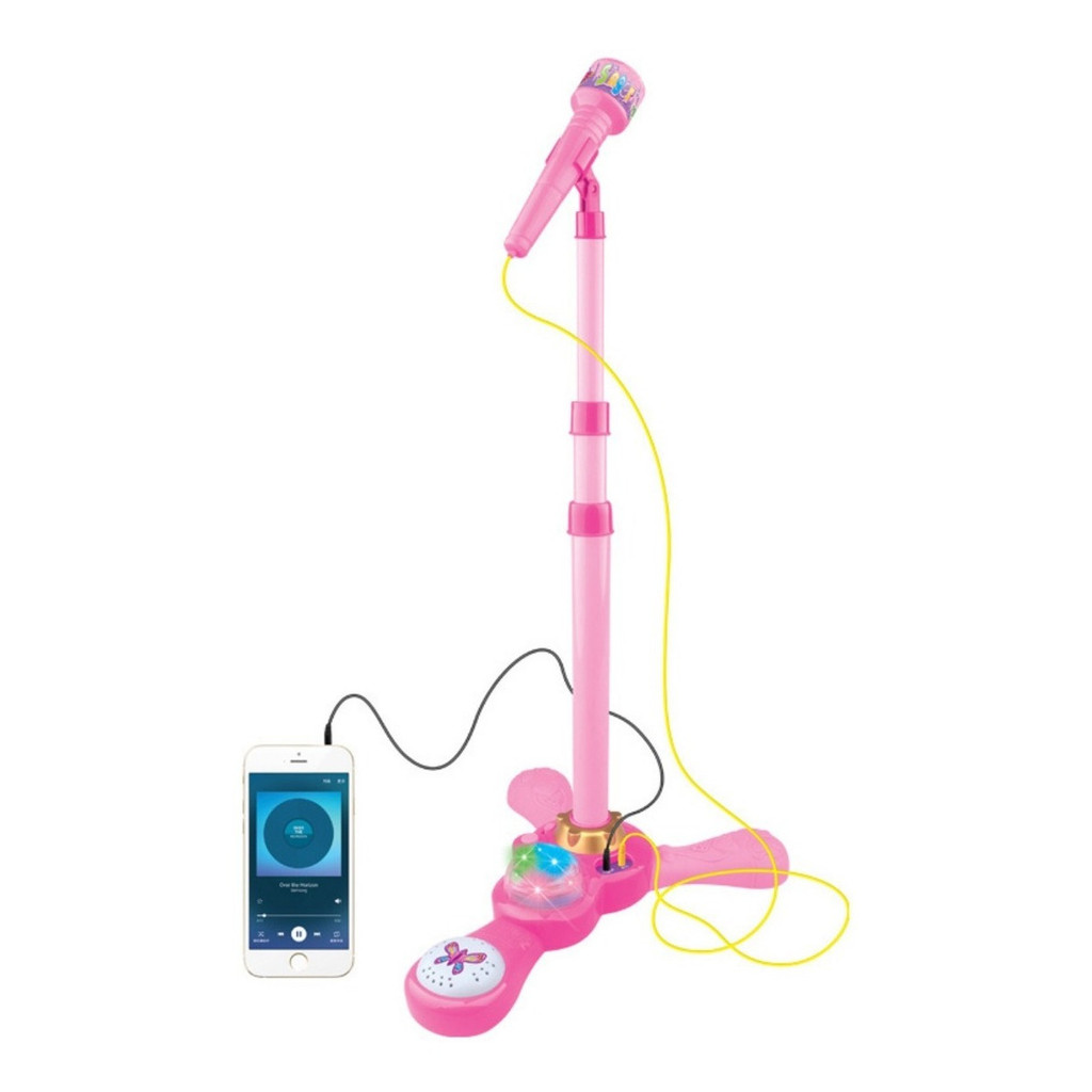 Microfone Infantil Pedestal c/ Luzes BW139RS