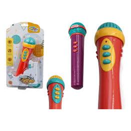 Microfone Musical Infantil Meu Ritmo Com Luz A Pilha