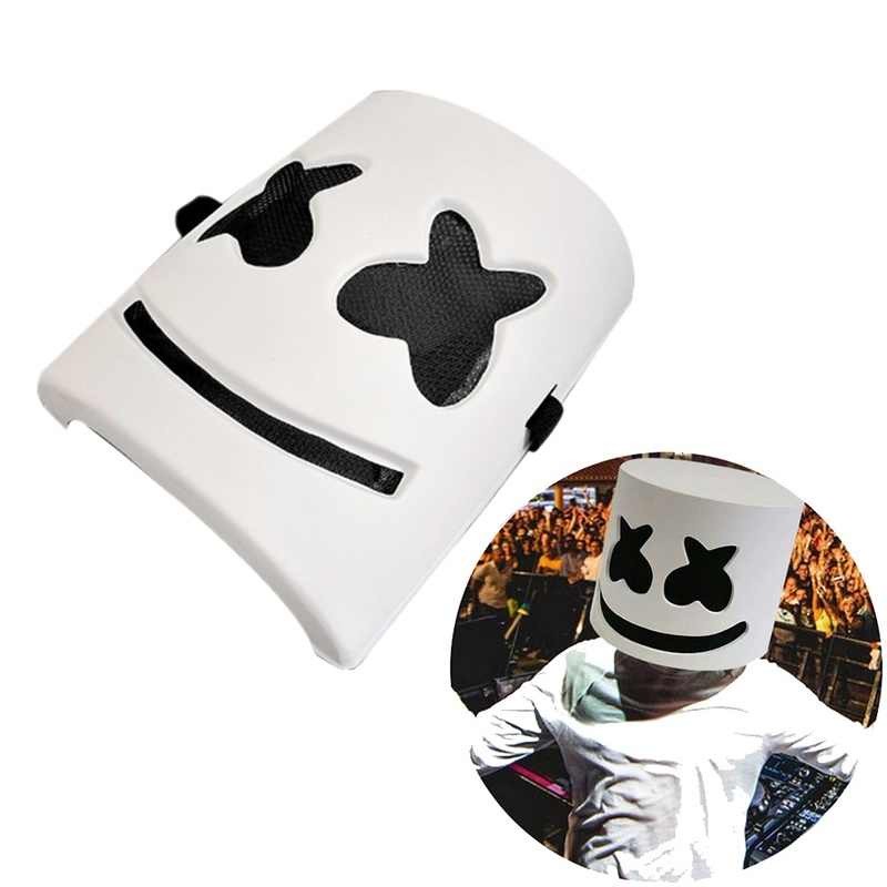 Máscara Festa Dj Marshmello Cosplay Fantasia Acessório Carnaval Halloween Teatro