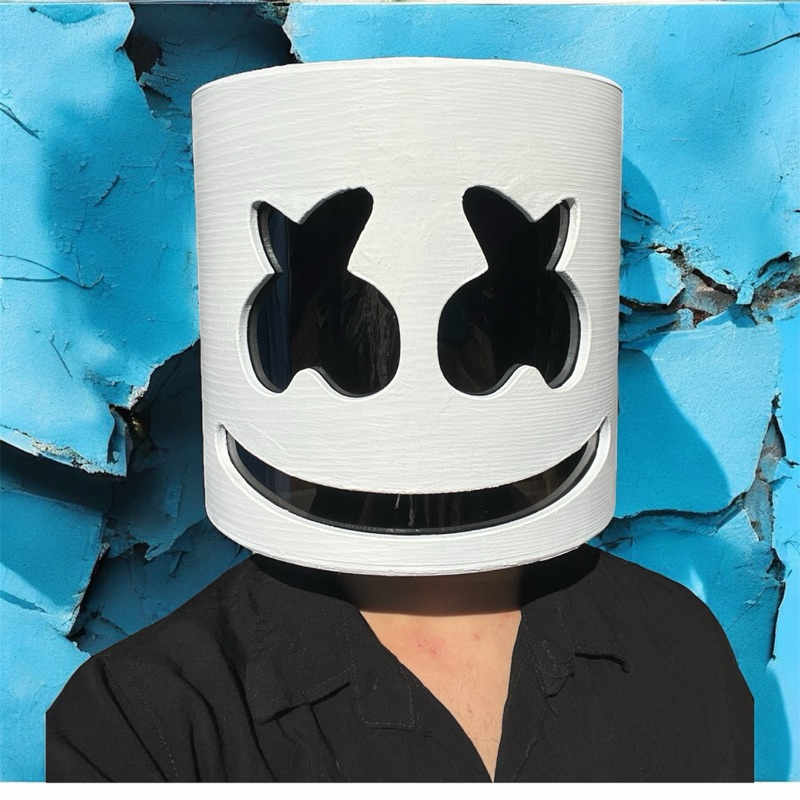Capacete mascara Dj Marshmello impressão 3d cosplay coleção