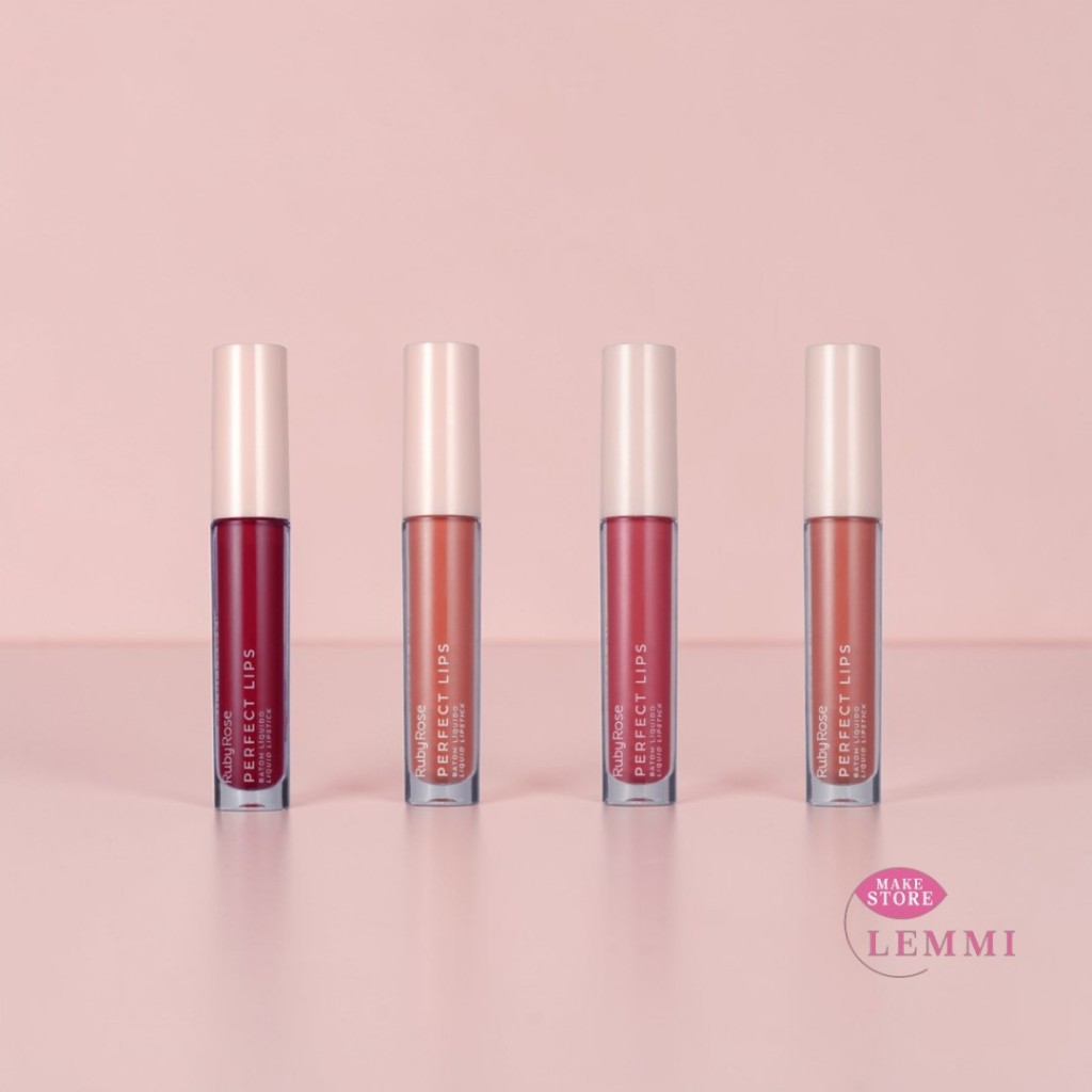 Batom Líquido soft mate Perfect Lips Ruby Rose linha Rosa