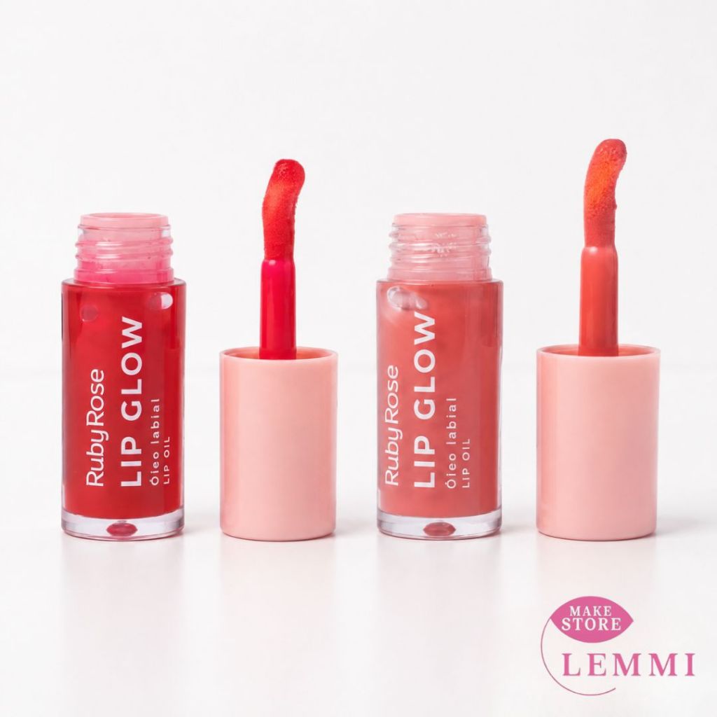Lip Oil Lábial Hidratante Lip Glow Ruby Rose 5,5g - HBL6502 Linha Rosa
