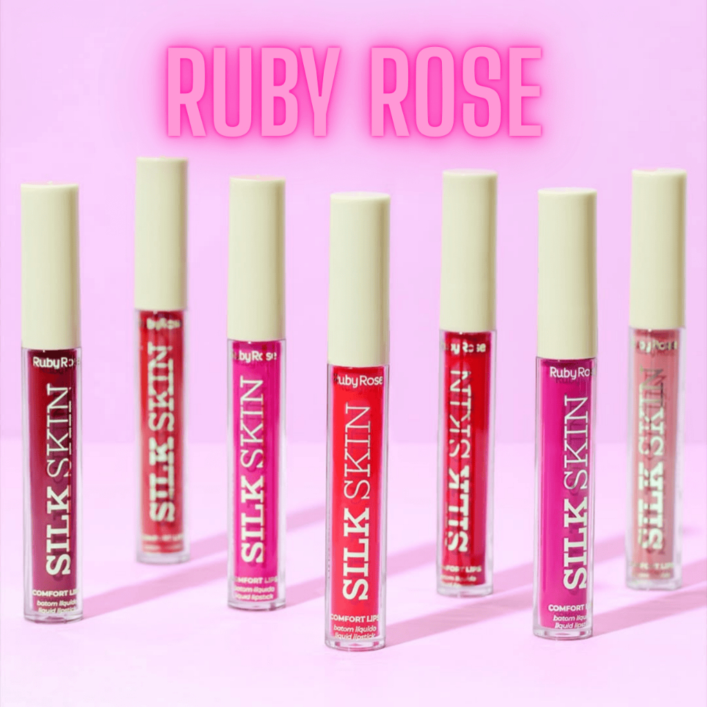 Batom Liquido Matte Lipstick Comfort Lips Ruby Rose Linha Silk Skin Ruby Rose