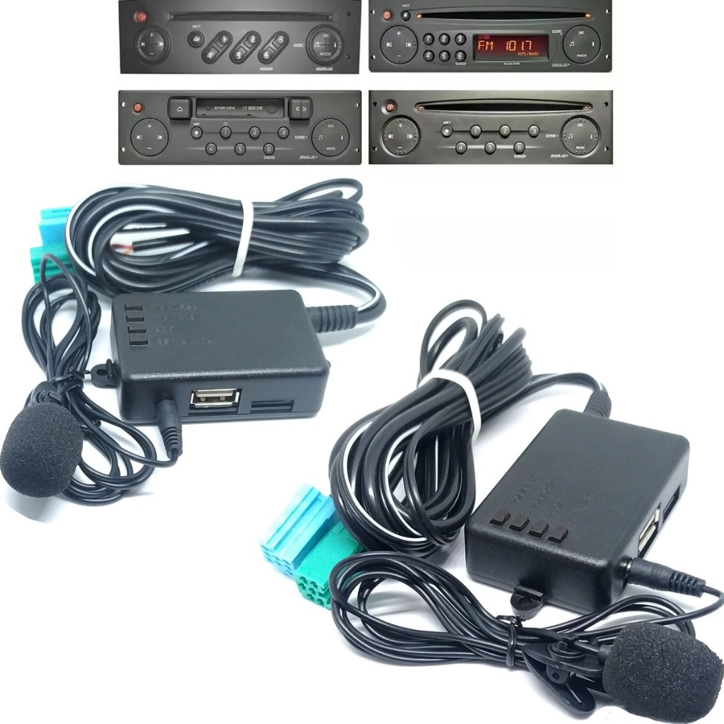 Bluetooth do rádio original Renault Pendrive USB MicroSD comandos no próprio aparelho