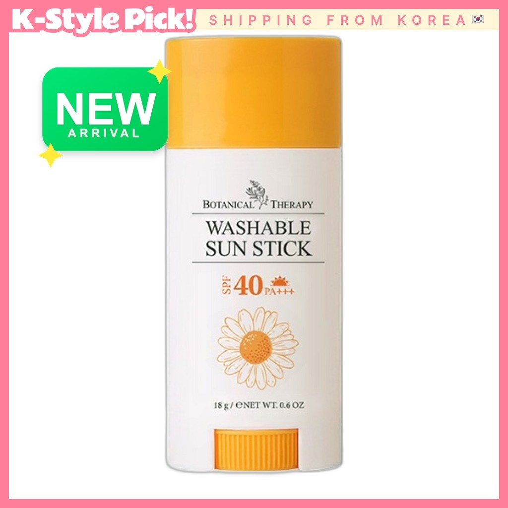 [Terapia Botânica] Bastão De Sol Lavável SPF40 PA + + , 18g , 1 Unidade/Coreano SPF40 Da K-Style Pick