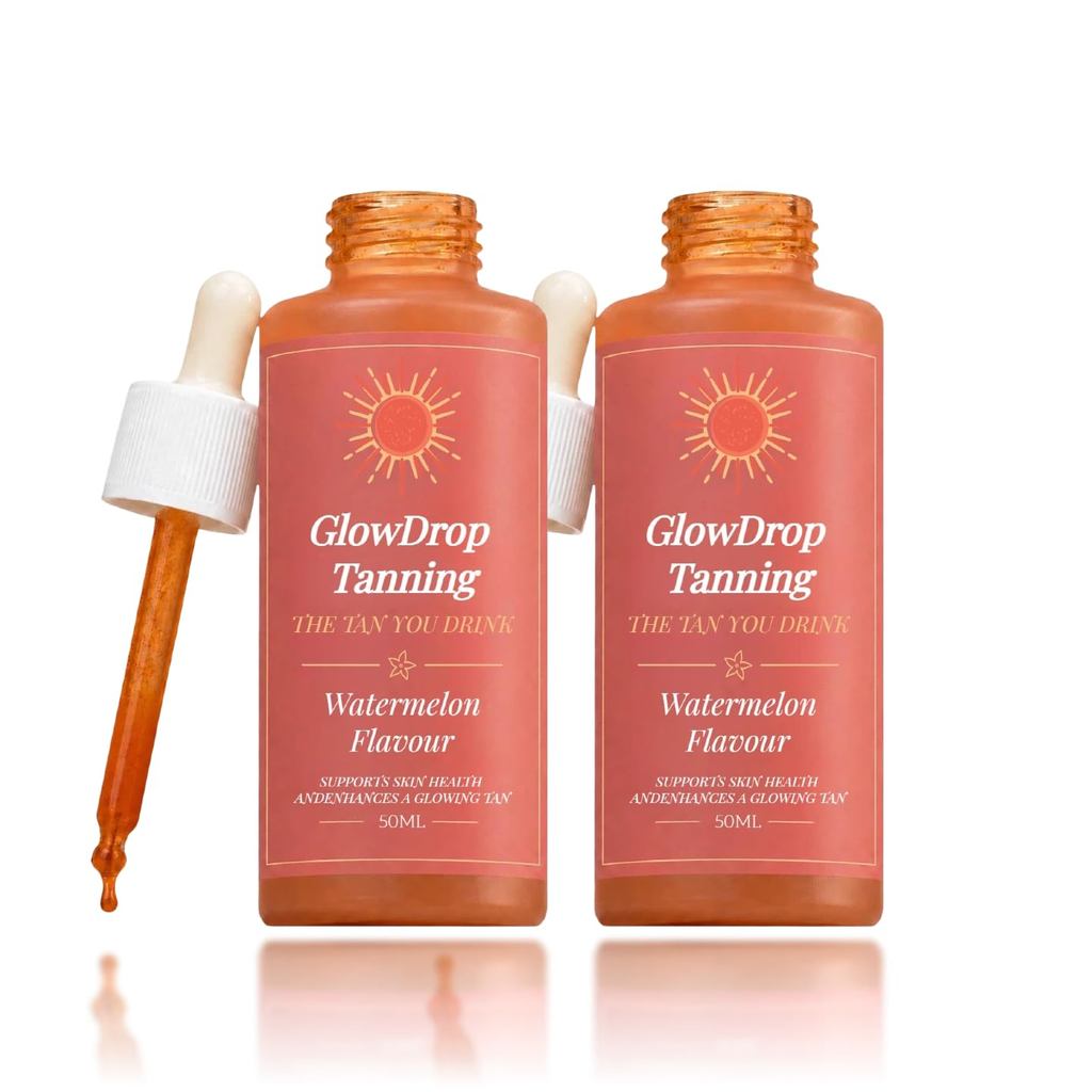 Gotas Bronzeadoras, Gotas Bronzeadoras GlowDrop 50ml – Botânicos para um Brilho Natural e um Tom de Pele Uniforme (2 uni