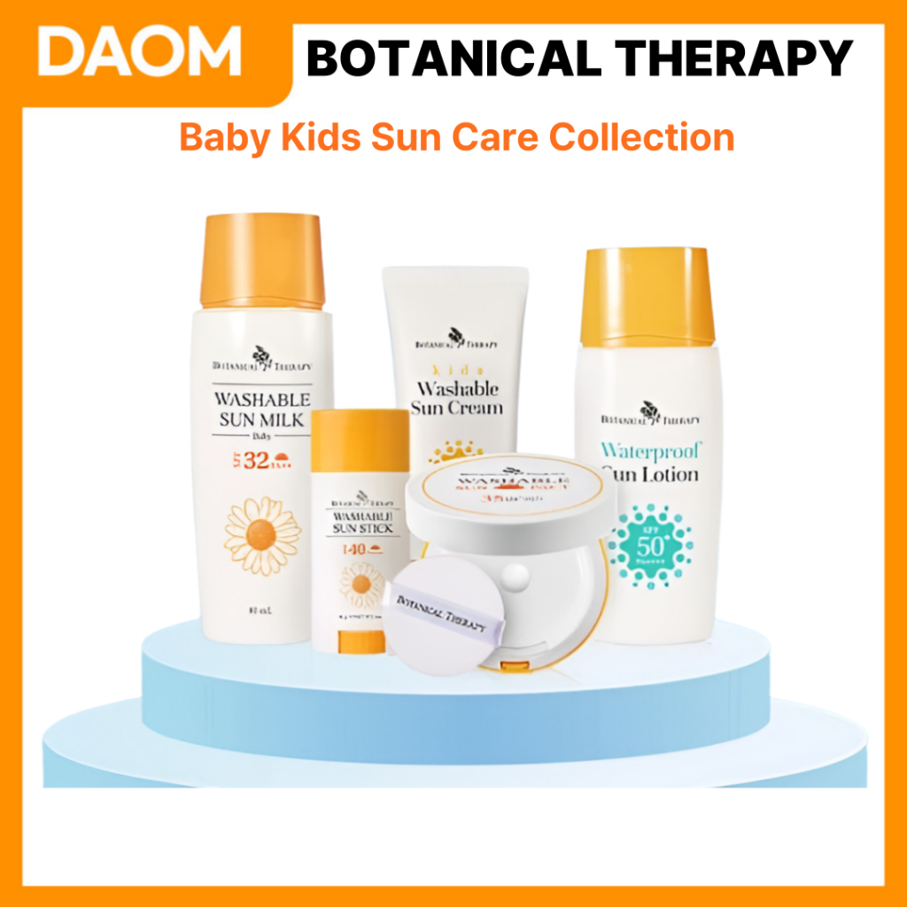 [Terapy Botanica] Coleção De Cuidados Solares Com Protetor Solar Lavável Para Bebês E Crianças l Creme , Loção , Bastão