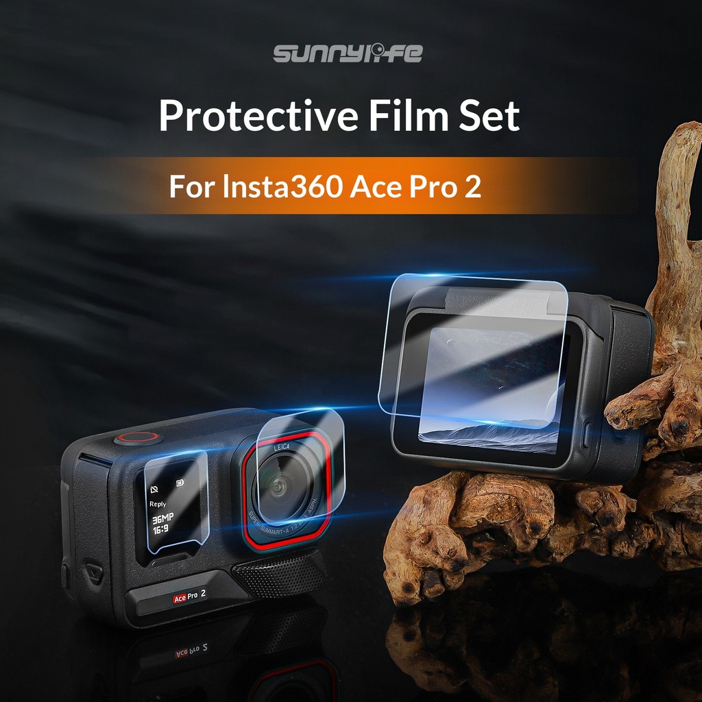 Sunnylife adequado para Insta360 ACE PRO 2 acessórios de filme temperado lente de película protetora filme à prova de ex