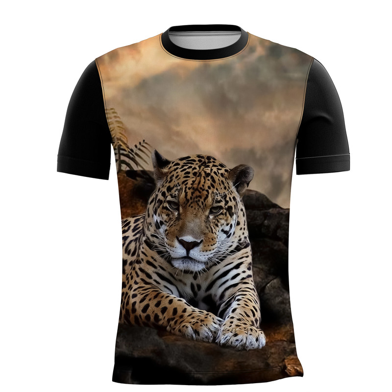 Camiseta Personalizada Animal Gato Tigre Onça Pintada 14_x000D_