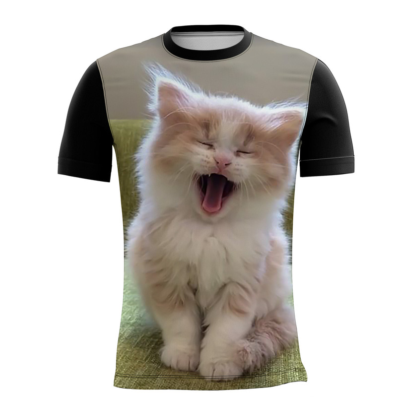 Camiseta Personalizada Animal Gato Tigre Onça Pintada 7_x000D_