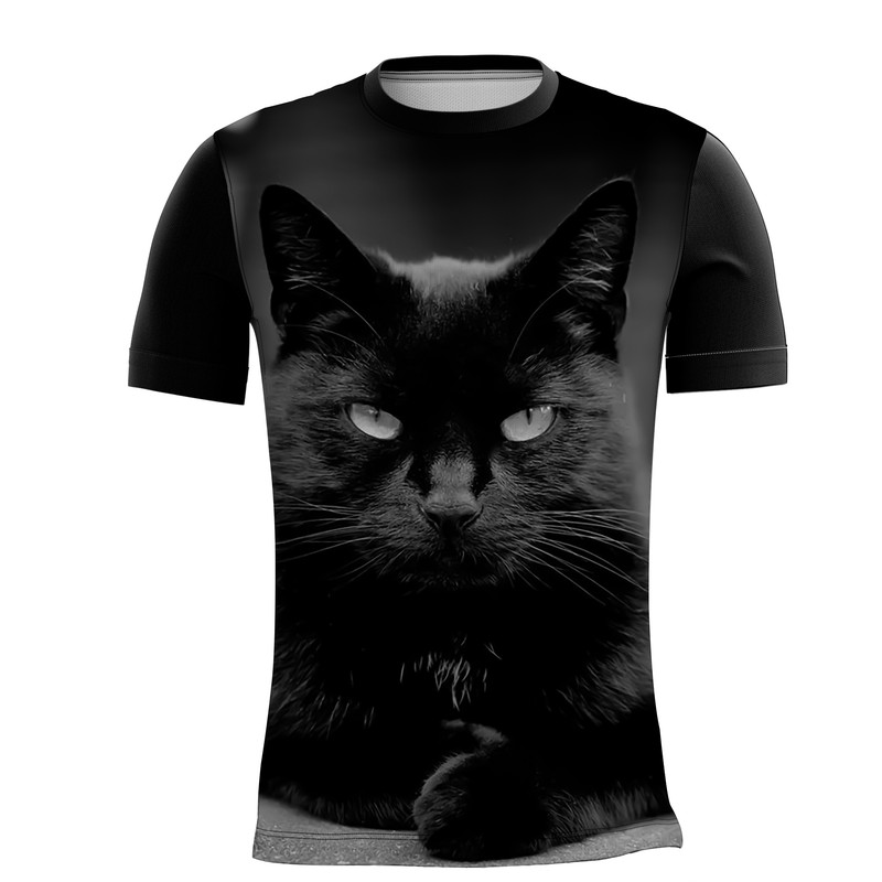 Camiseta Personalizada Animal Gato Tigre Onça Pintada 4_x000D_