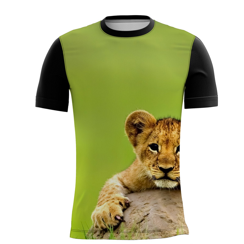 Camiseta Personalizada Animal Gato Tigre Onça Pintada 13_x000D_