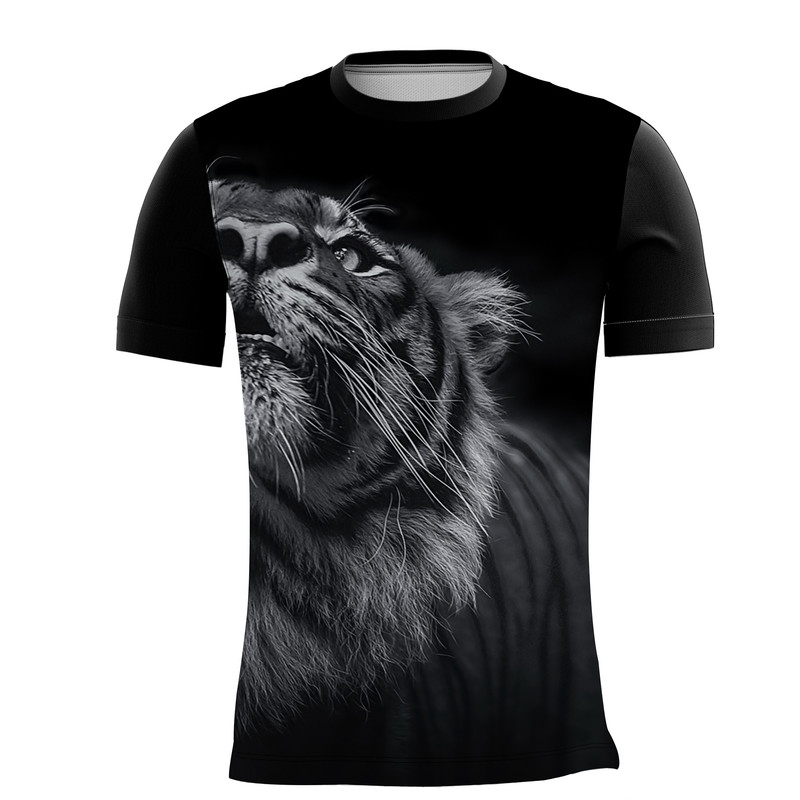 Camiseta Personalizada Animal Gato Tigre Onça Pintada 11_x000D_