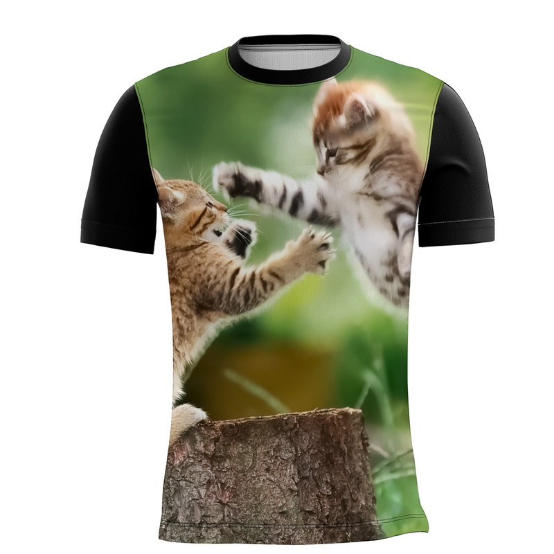 Camiseta Personalizada Animal Gato Tigre Onça Pintada 12_x000D_