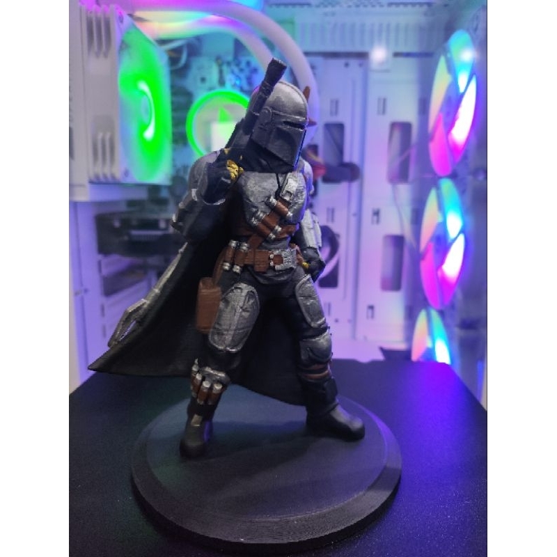Action Figure Mandaloriano - Star Wars - PG Action Figures Personalizados - 3D Pintado à Mão