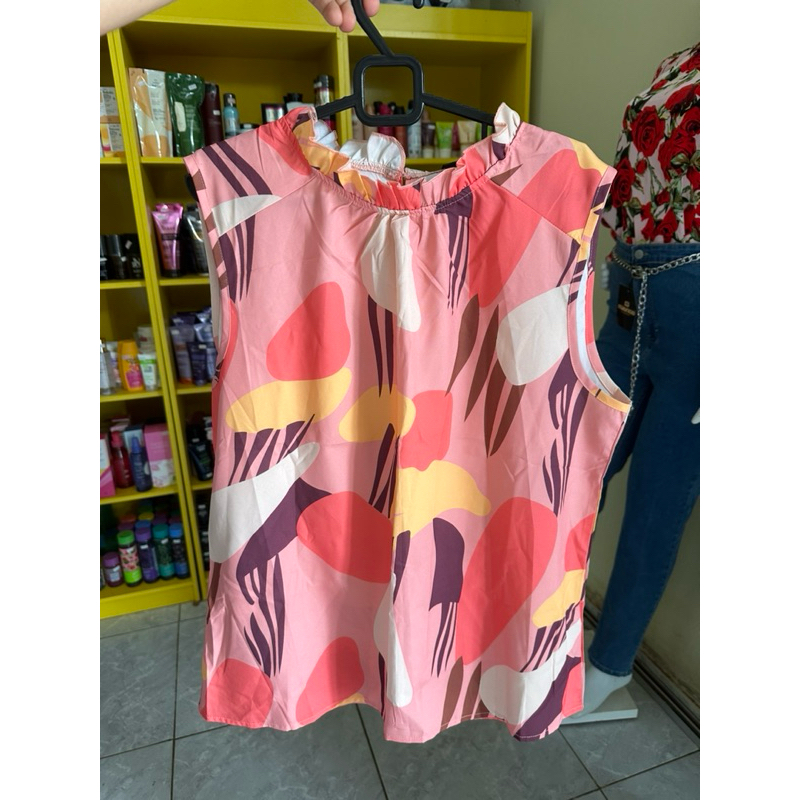 Blusa gola redonda estampa