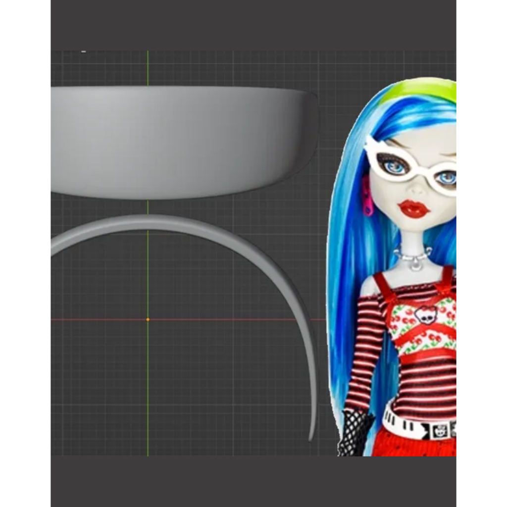 Tiara Monster High Inspirado Ghoulia Yelps | Reposição Impressão 3D | Acessório para Boneca