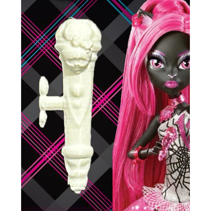 Microfone Monster High Catty Noir | Reposição Impressão 3D | Acessório para Boneca