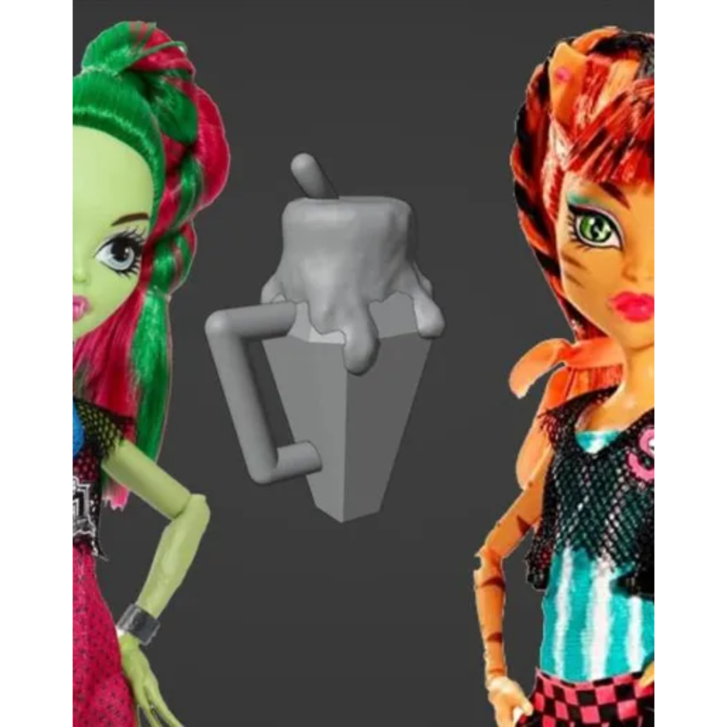 Garrafa Copo Inspirado Ghoul Sports Toralei Monster High – Reposição para Boneca | Impressão 3D