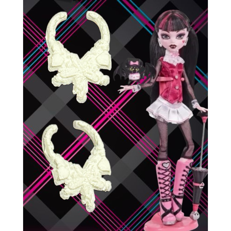 Colar Inspirado Draculaura | Acessório Monster High | Impressão 3D em PLA para Customização Boneca